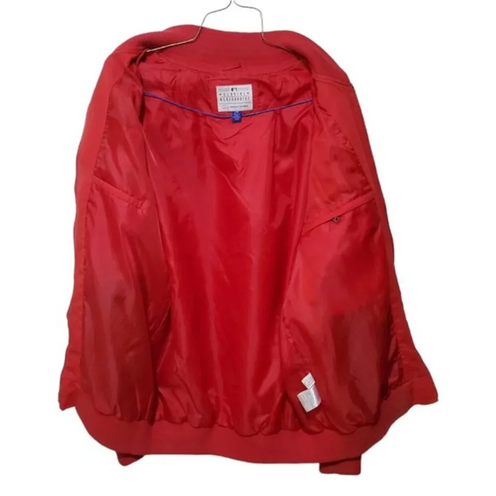 GIII Sports Carl Banks Cincinnati Reds Bomber Jacket L‎ Baseball Graphic Print